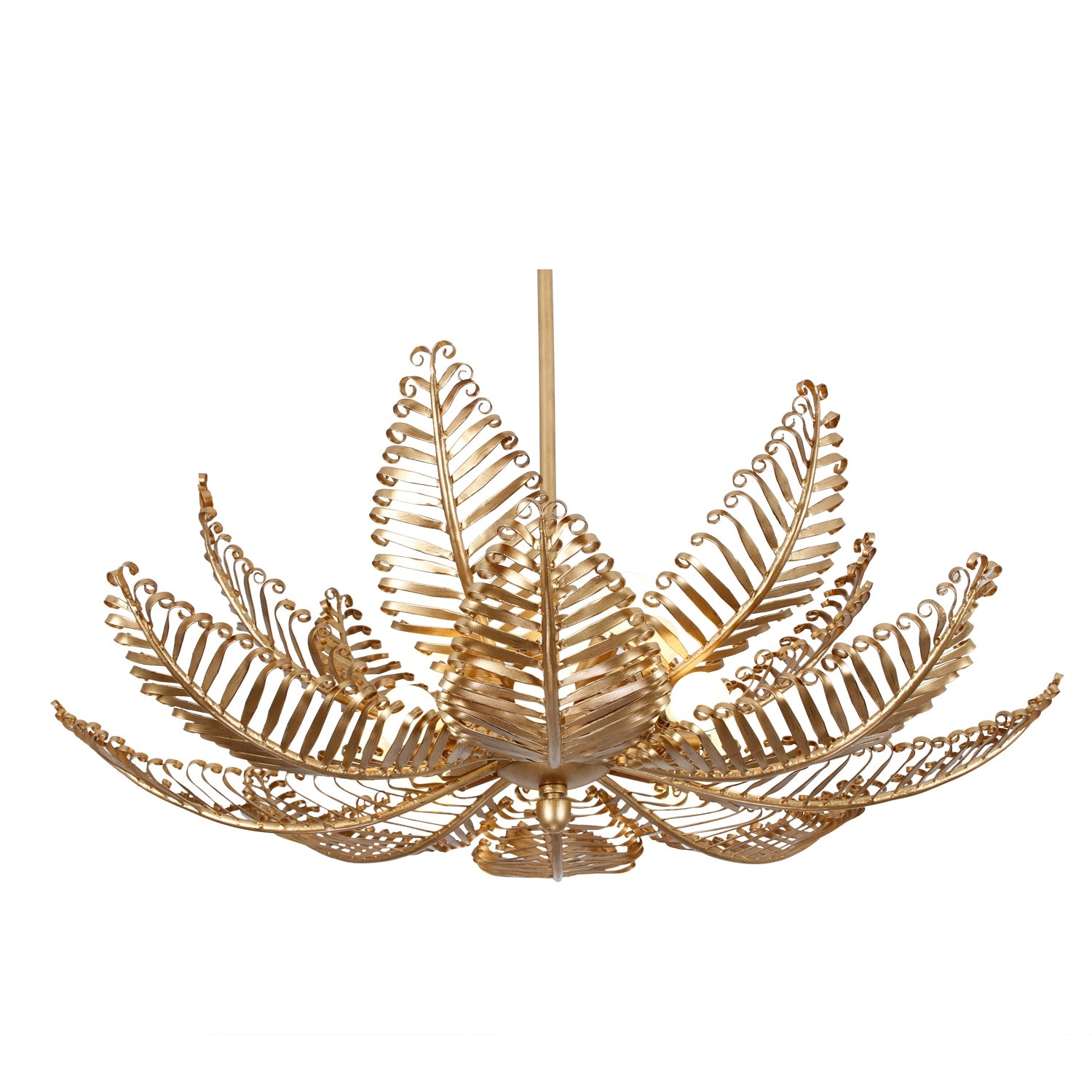 Kalco - 528255MG - 14 Light Chandelier - Fern - Modern Gold