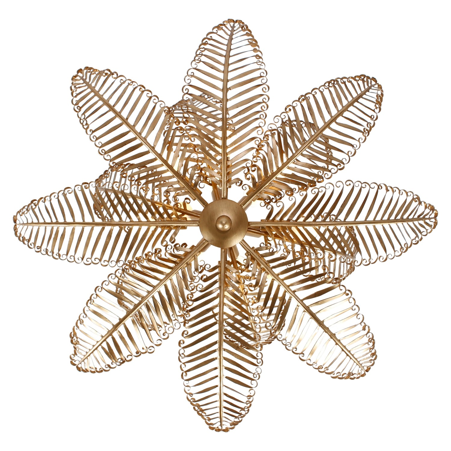 Kalco - 528255MG - 14 Light Chandelier - Fern - Modern Gold