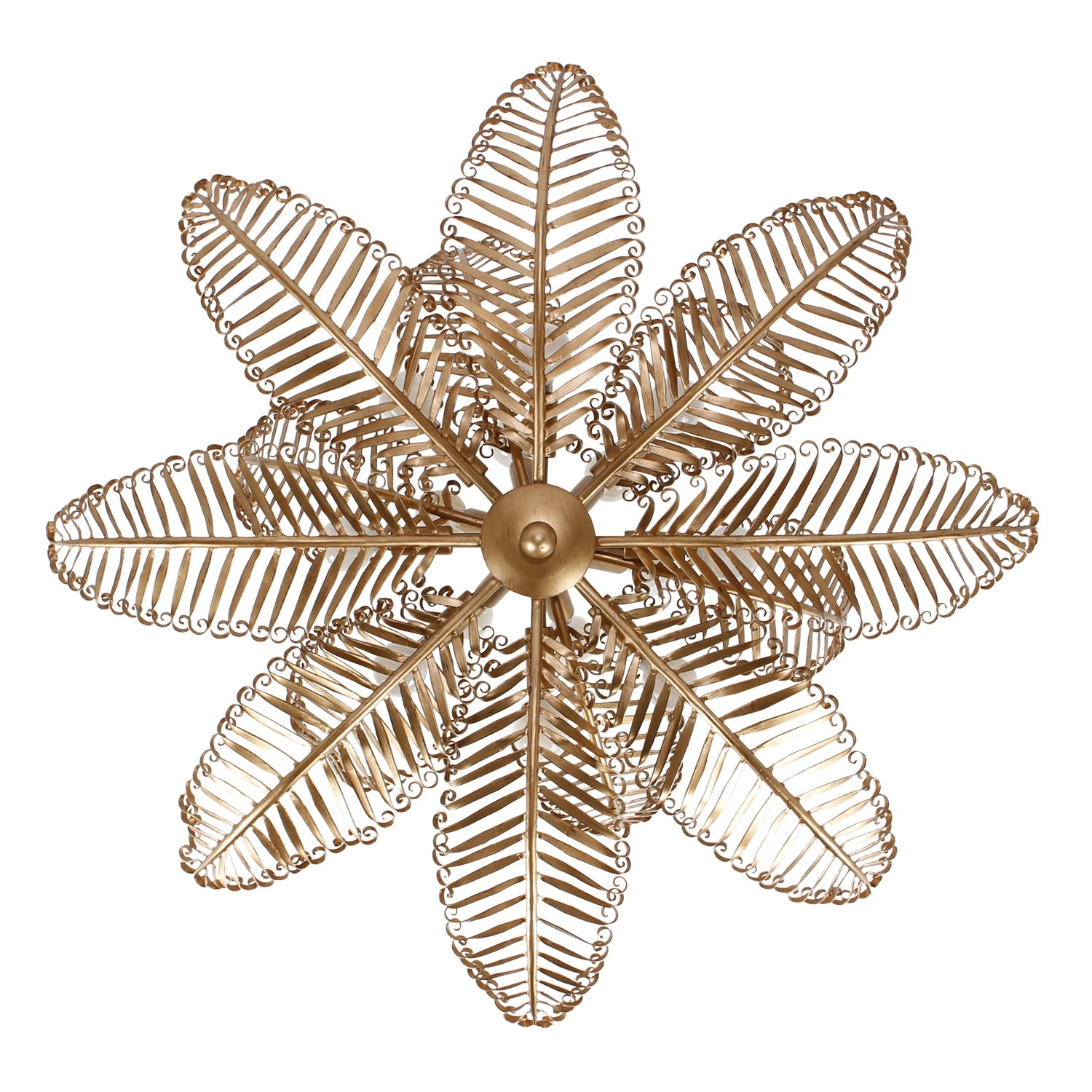 Kalco - 528255MG - 14 Light Chandelier - Fern - Modern Gold