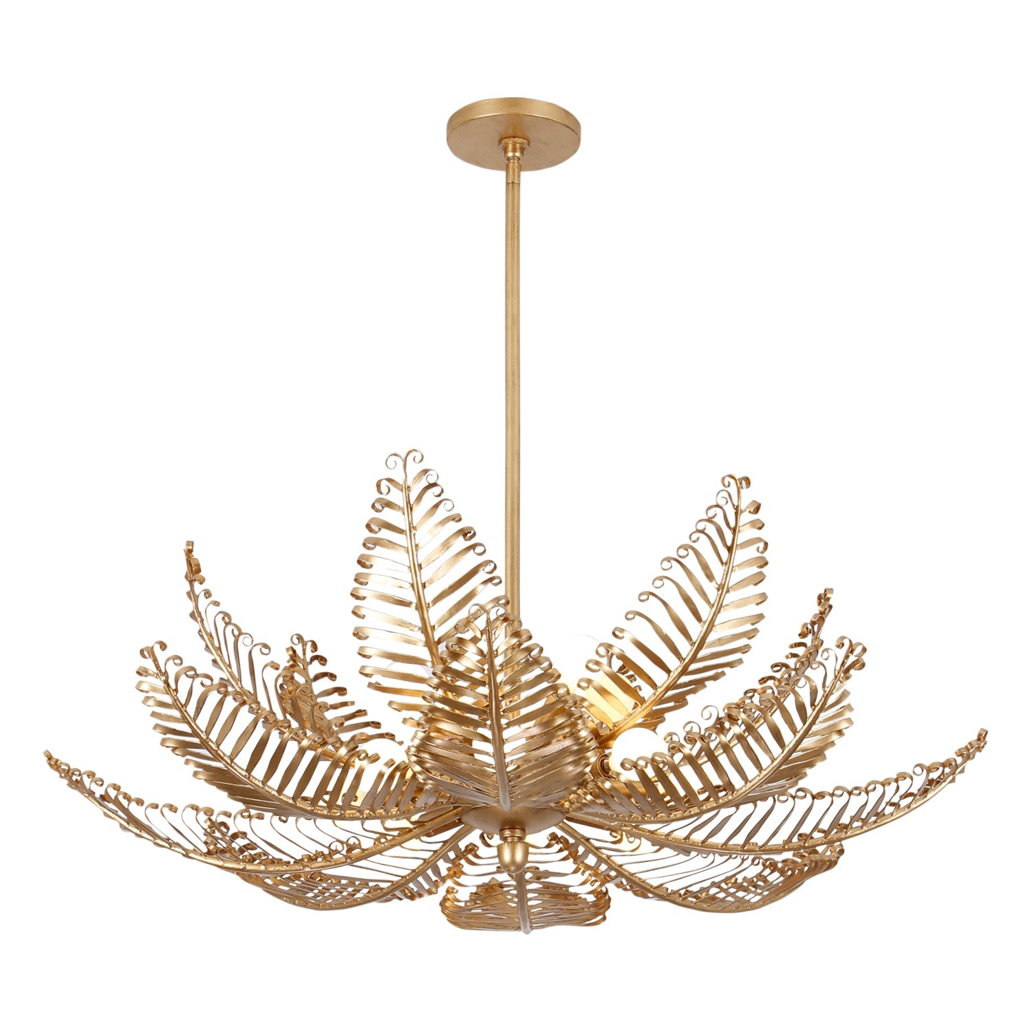 Kalco - 528255MG - 14 Light Chandelier - Fern - Modern Gold