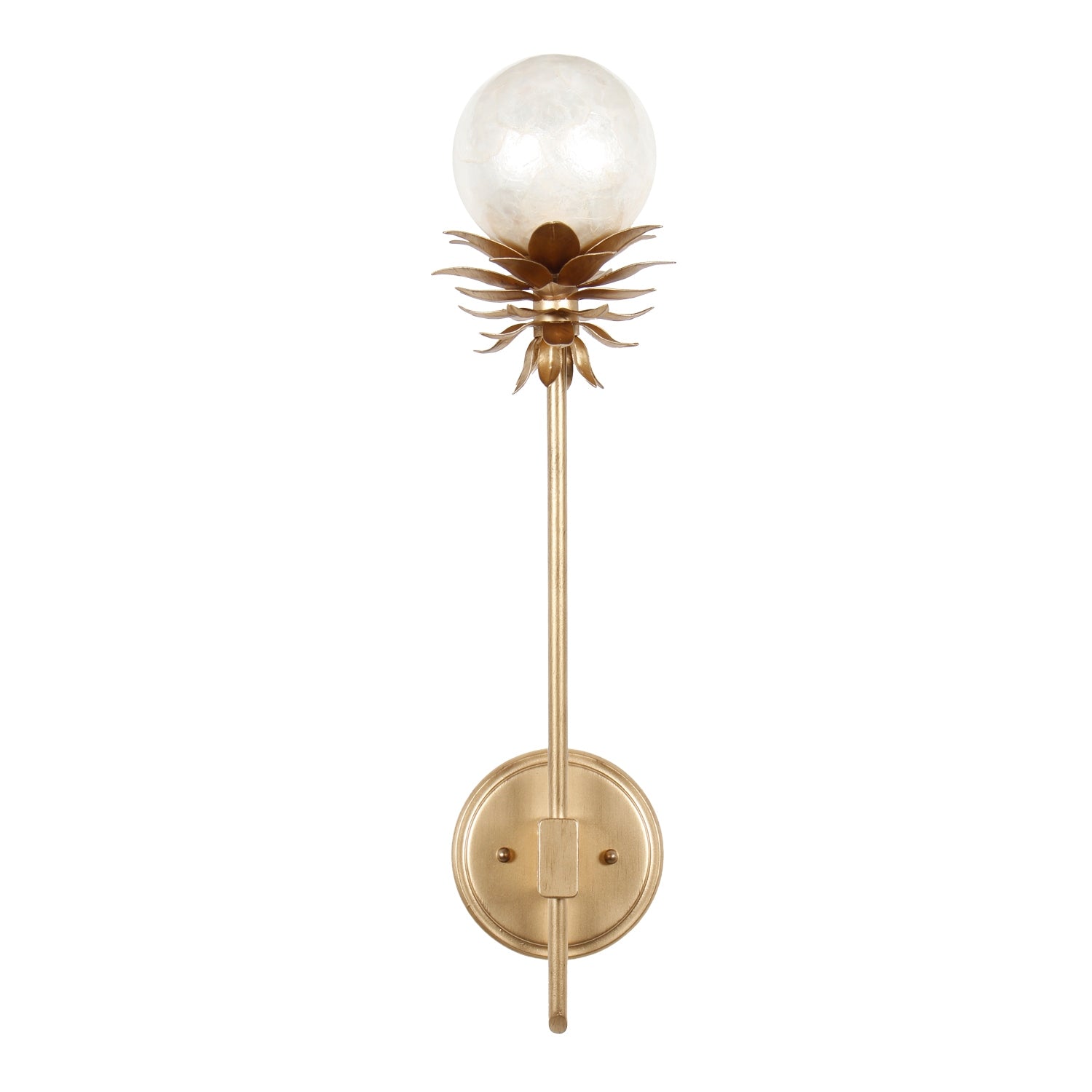 Kalco - 528821MG - One Light Wall Sconce - Florette - Modern Gold
