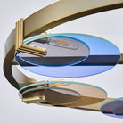 Kalco - 528555WB - Six Light Chandelier - Optics - Winter Brass