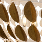 Kalco - 527455OLW - Eight Light Chandelier - Amor - Oxidized Gold Leaf And White