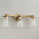 Capital Lighting - 161931AD-664 - Three Light Vanity - Aaron - Aged Brass
