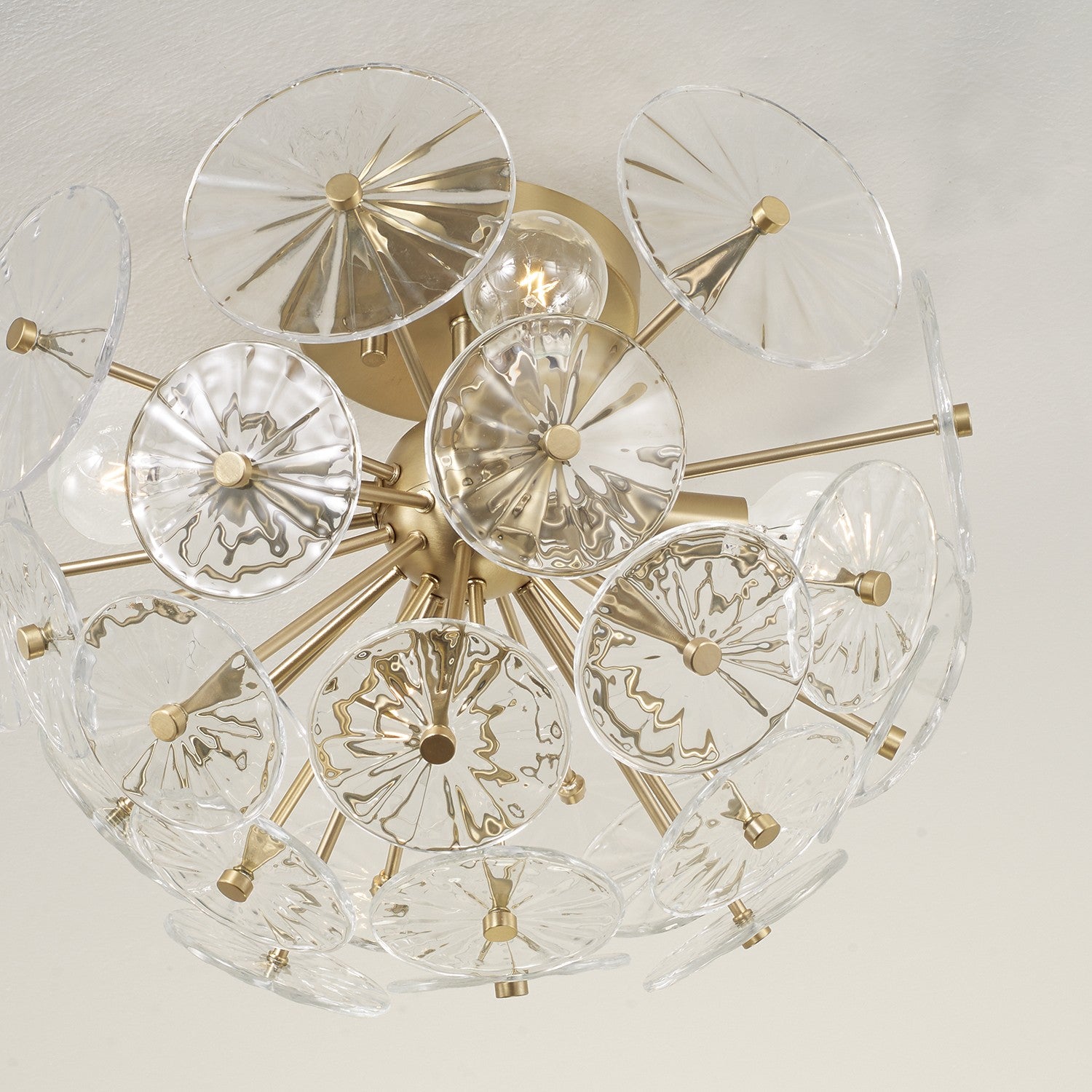 Capital Lighting - 257841MA - Four Light Semi Flush Mount - Emelie - Matte Brass