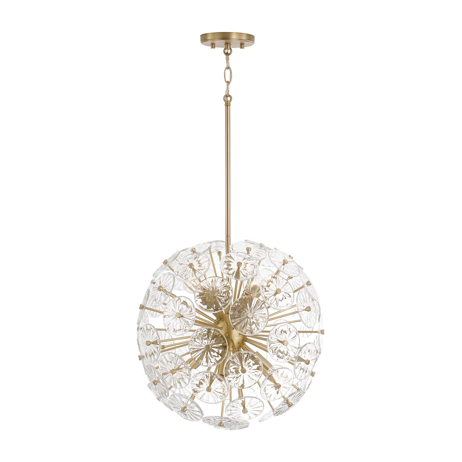 Capital Lighting - 357881MA - Eight Light Pendant - Emelie - Matte Brass