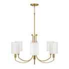 Capital Lighting - 459561AD-716 - Six Light Chandelier - Adrian - Aged Brass