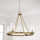 Capital Lighting - 461941AD-662 - Four Light Chandelier - Aaron - Aged Brass