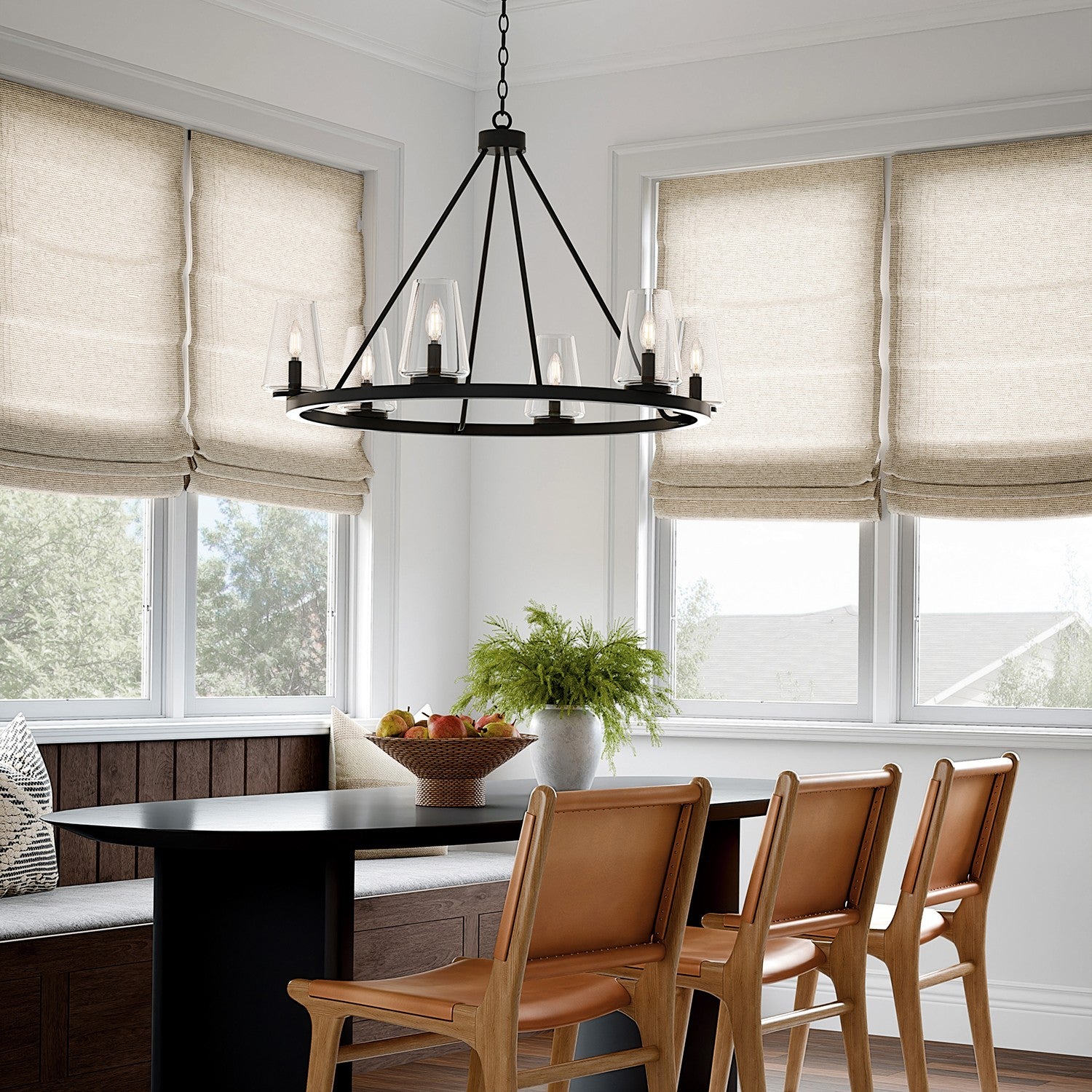 Capital Lighting - 461961MB-662 - Six Light Chandelier - Aaron - Matte Black