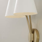 Capital Lighting - 660621AW - Two Light Wall Sconce - Cami - Aged Brass and White