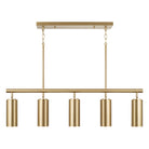 Capital Lighting - 861751AD - Five Light Island Pendant - Robbie - Aged Brass