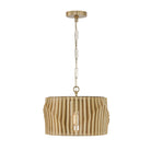 Capital Lighting - 244632BWB - One Light Semi Flush Mount - Archer - Blonde Wood and Matte Brass