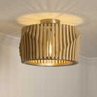 Capital Lighting - 244632BWB - One Light Semi Flush Mount - Archer - Blonde Wood and Matte Brass