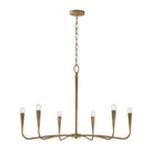 Capital Lighting - 459861ARG - Six Light Chandelier - Savari - Artisan Gold