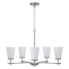 Capital Lighting - 461051BN-660 - Five Light Chandelier - Drake - Brushed Nickel