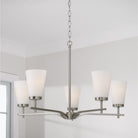 Capital Lighting - 461051BN-660 - Five Light Chandelier - Drake - Brushed Nickel