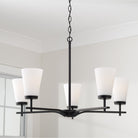 Capital Lighting - 461051MB-660 - Five Light Chandelier - Drake - Matte Black