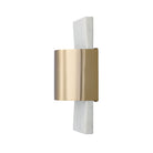 Capital Lighting - 660111WMB - LED Wall Sconce - Sidney - White Marble and Matte Brass
