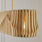 Capital Lighting - 844661BWB - Six Light Island Pendant - Archer - Blonde Wood and Matte Brass