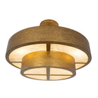 Kalco - 528645RSG - Eight Light Convertible Pendant / Semi-Flush - Moda - Rustic Gold