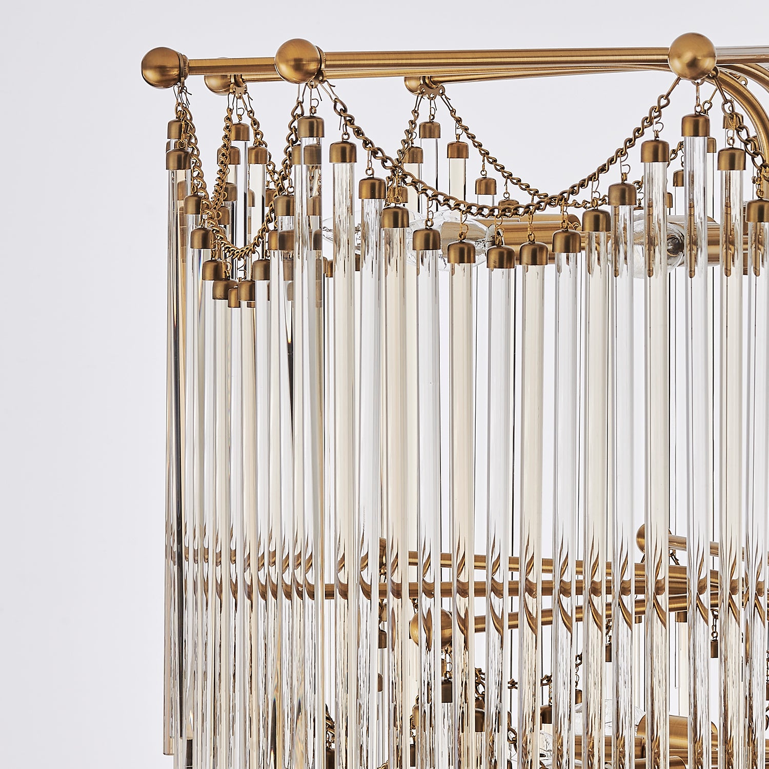 Kalco - 527751VGB - 40 Light Chandelier - Adorn - Vintage Brass