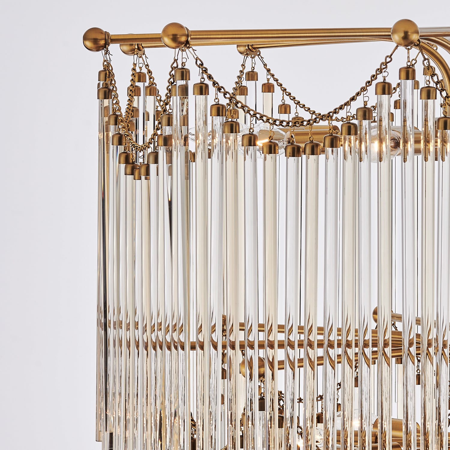 Kalco - 527751VGB - 40 Light Chandelier - Adorn - Vintage Brass