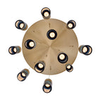 Kalco - 524952WB - LED Chandelier - Kiriko - Winter Brass