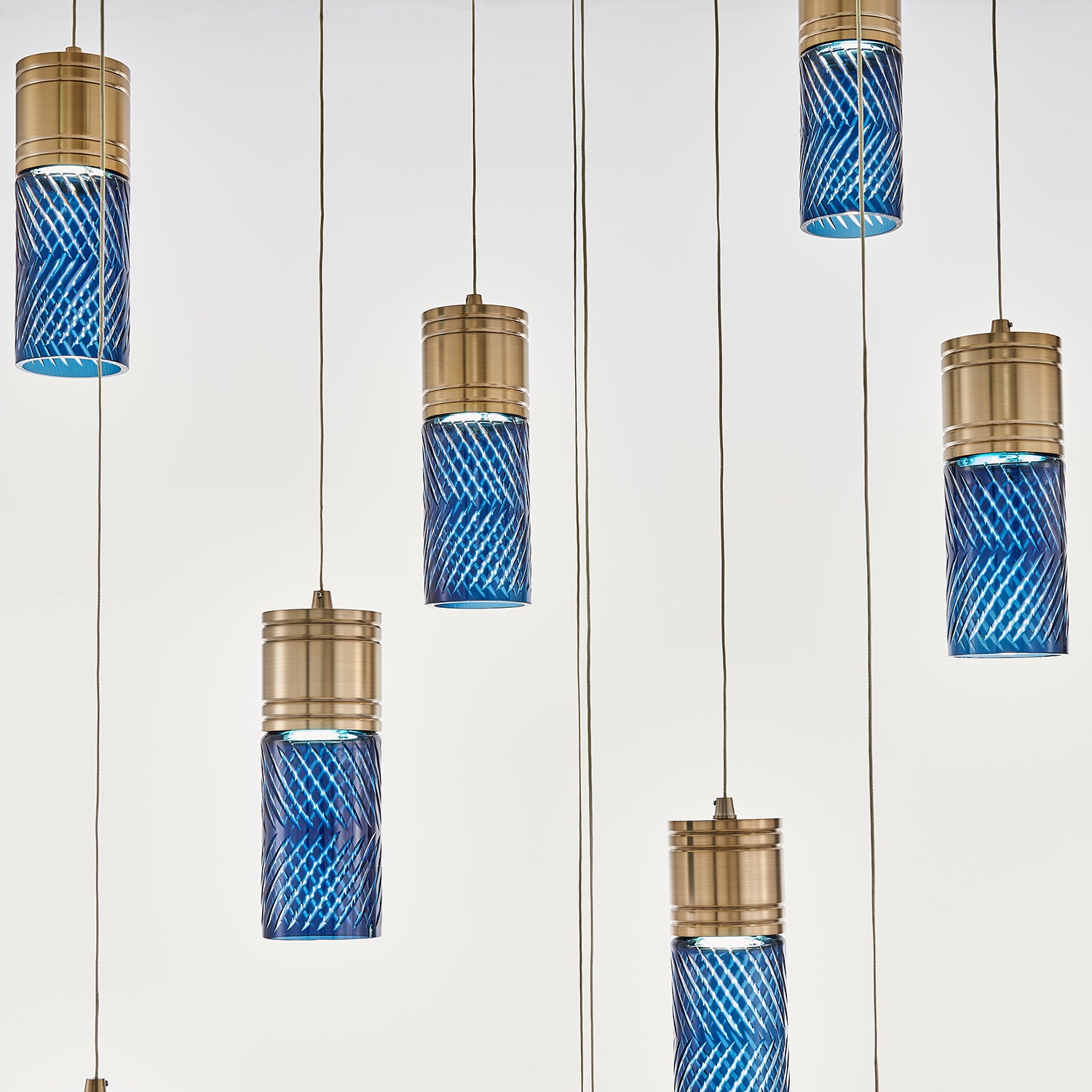 Kalco - 524952WB - LED Chandelier - Kiriko - Winter Brass