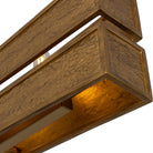 Kalco - 528461RBG - Six Light Linear Pendant - Dos - Rustic Gold and Brushed Gold