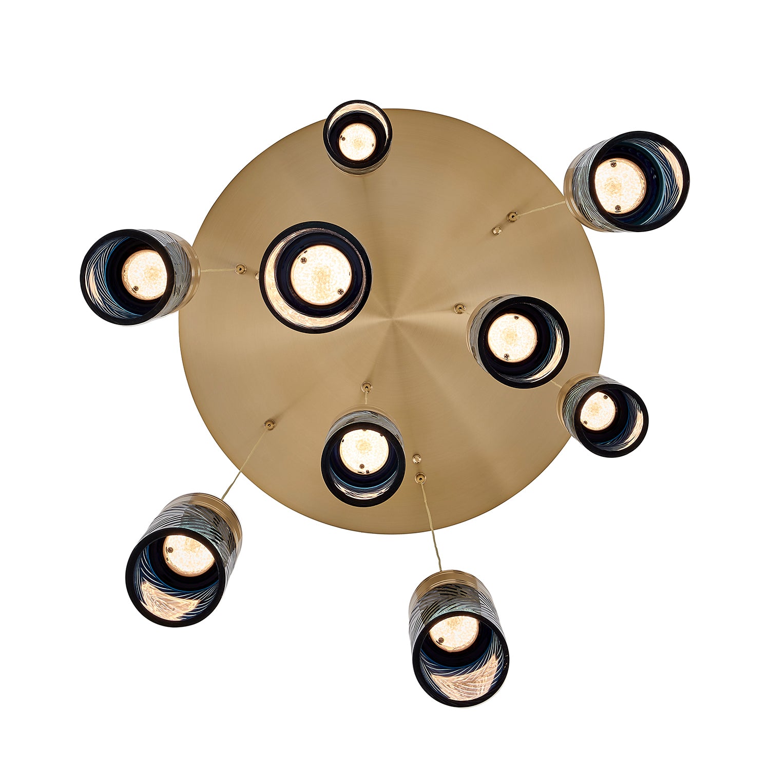Kalco - 524951WB - LED Chandelier - Kiriko - Winter Brass