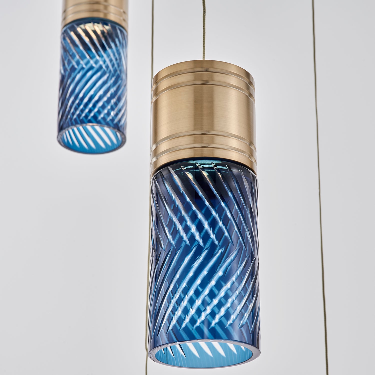 Kalco - 524951WB - LED Chandelier - Kiriko - Winter Brass