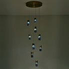 Kalco - 524951WB - LED Chandelier - Kiriko - Winter Brass