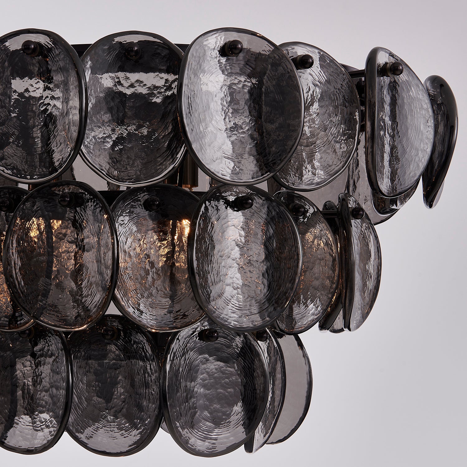 Kalco - 524661BN - Nine Light Linear Pendant - Uroko - Black Nickel