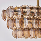 Kalco - 524661PWB - Nine Light Linear Pendant - Uroko - Polished Winter Brass