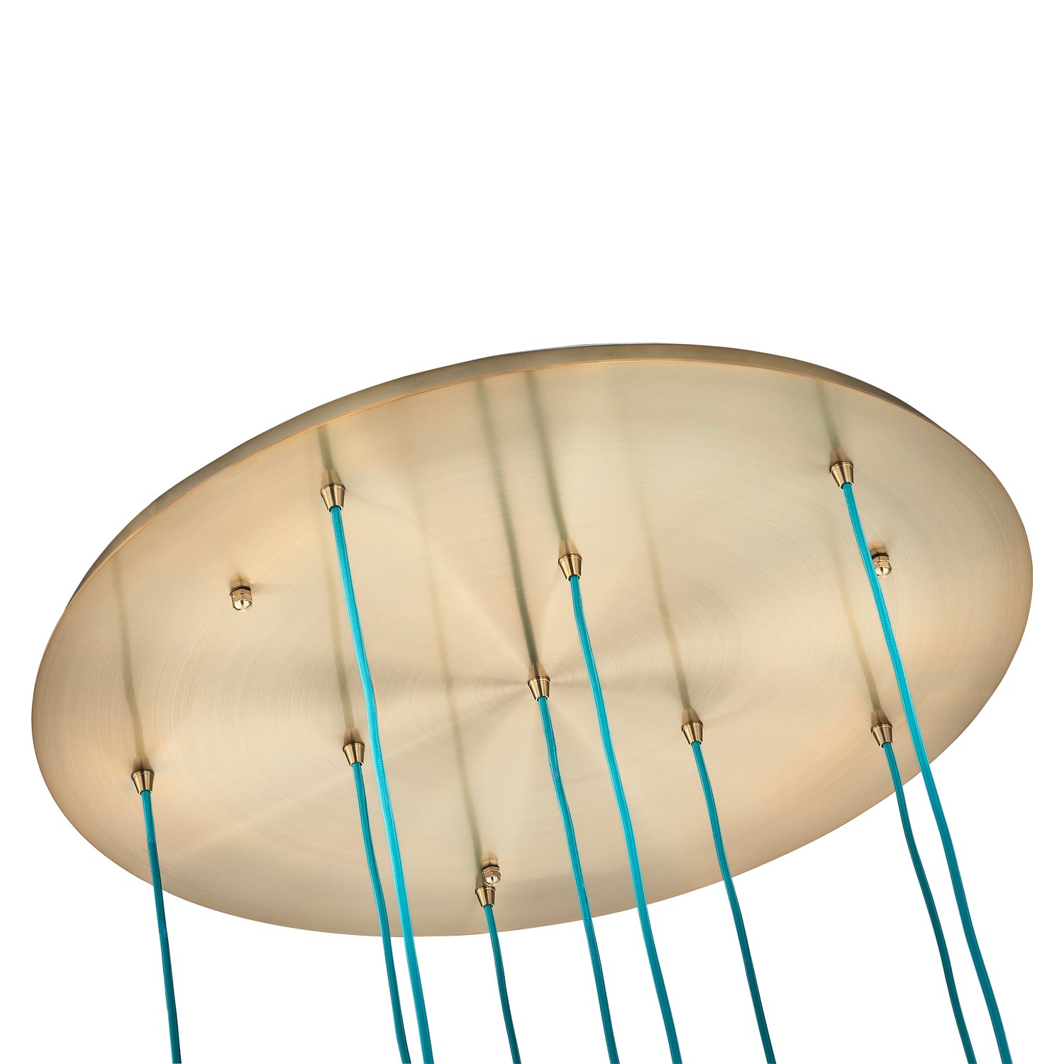 Kalco - 529553WB - Nine Light Chandelier - Pallina - Winter Brass