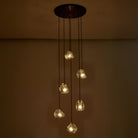 Kalco - 529552SBN - Six Light Chandelier - Pallina - Satin Black Nickel