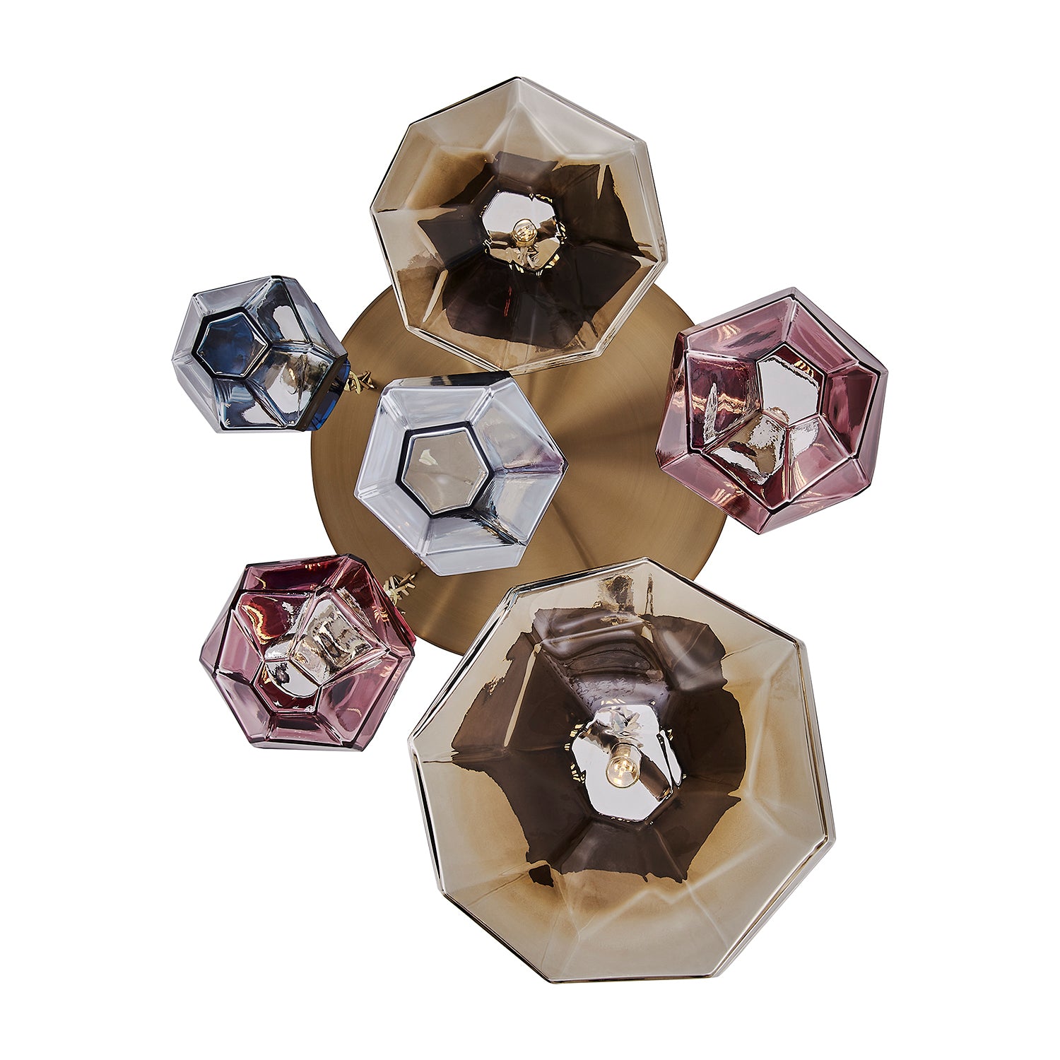 Kalco - 528352WB - Six Light Chandelier - Bolsa - Winter Brass