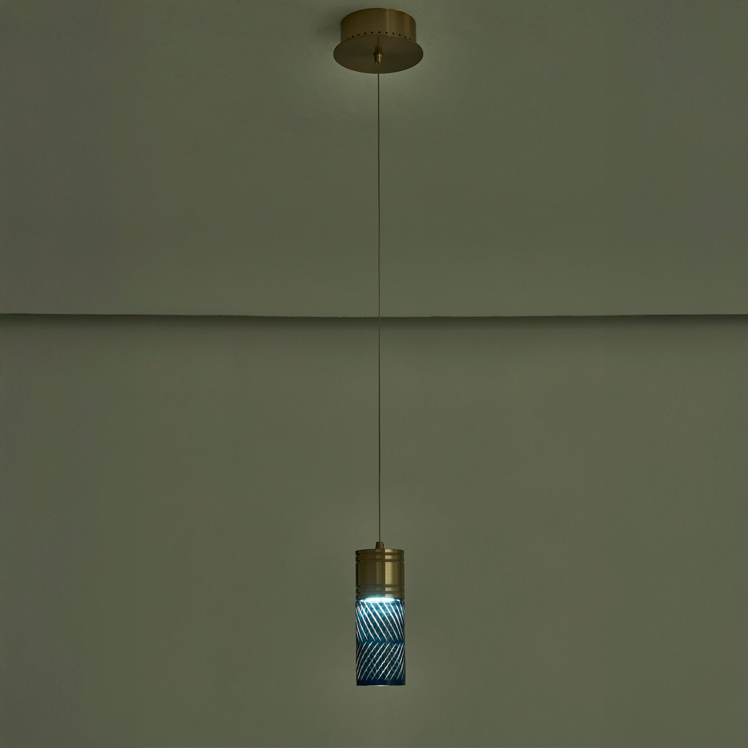 Kalco - 524911WB - LED Pendant - Kiriko - Winter Brass