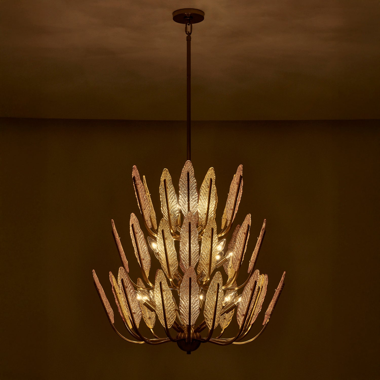 Kalco - 526555BCG - 22 Light Chandelier - Autumna - Brushed Champagne Gold