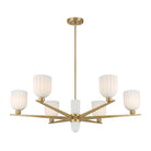 Savoy House - 1-1125-6-322 - Six Light Chandelier - Collier - Warm Brass
