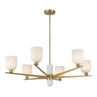 Savoy House - 1-1125-6-322 - Six Light Chandelier - Collier - Warm Brass
