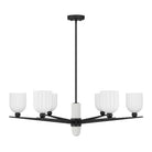 Savoy House - 1-1125-6-89 - Six Light Chandelier - Collier - Matte Black