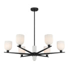 Savoy House - 1-1125-6-89 - Six Light Chandelier - Collier - Matte Black