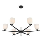 Savoy House - 1-1125-6-89 - Six Light Chandelier - Collier - Matte Black
