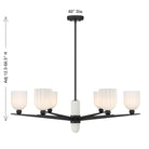 Savoy House - 1-1125-6-89 - Six Light Chandelier - Collier - Matte Black