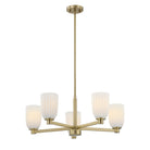 Savoy House - 1-1246-5-127 - Five Light Chandelier - Baldwin - Noble Brass