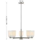 Savoy House - 1-1246-5-SN - Five Light Chandelier - Baldwin - Satin Nickel