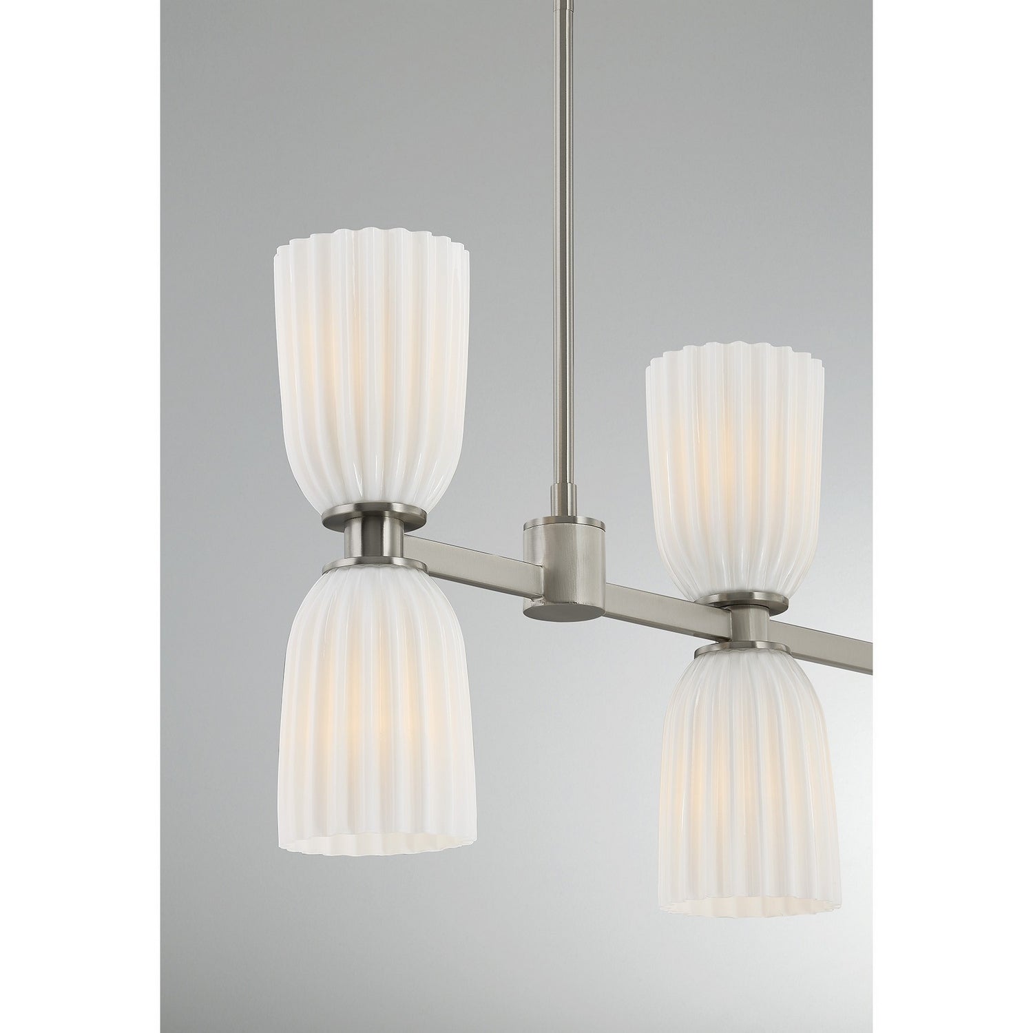Savoy House - 1-1249-8-SN - Eight Light Linear Chandelier - Baldwin - Satin Nickel