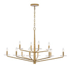 Savoy House - 1-1966-12-60 - 12 Light Chandelier - Judi - Distressed Gold