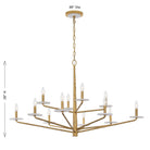 Savoy House - 1-1966-12-60 - 12 Light Chandelier - Judi - Distressed Gold